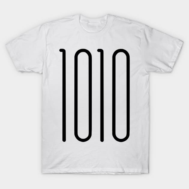 1010 - black T-Shirt by electrokoda